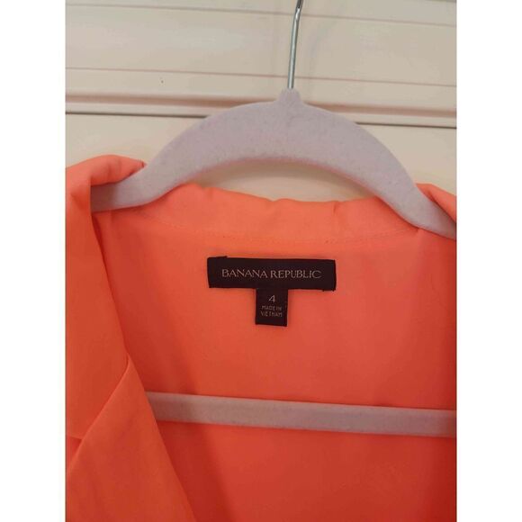 Banana Republic neon orange dress size 4 - Picture 4 of 9
